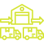 Cross-docking icon representing cross-docking and fulfillment services