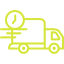 Delivery truck icon representing local delivery with multiple trucks