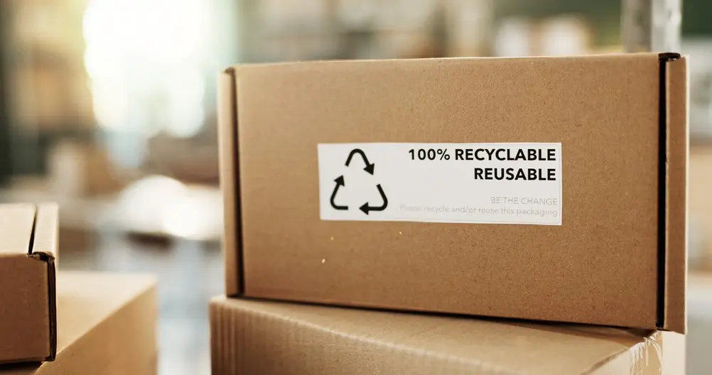 Recyclable packaging materials handled through M&E Warehousing recycling services