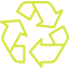 Recycling icon representing recycling services